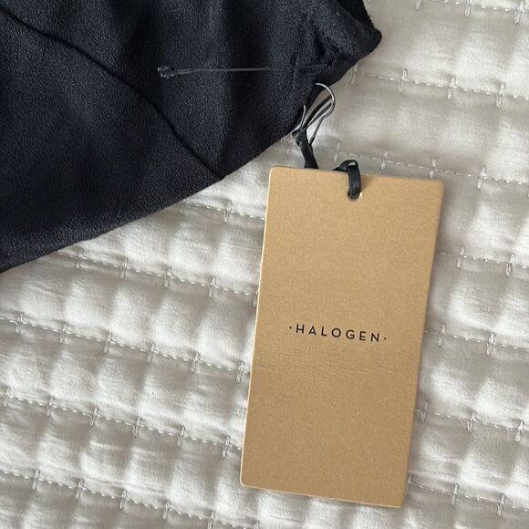 Halogen Criss Cross Black Sleeveless High Neck Jumpsuit Black Size XS - Picture 7 of 9